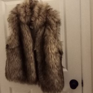 NEW MK faux fur vest!! Women's small